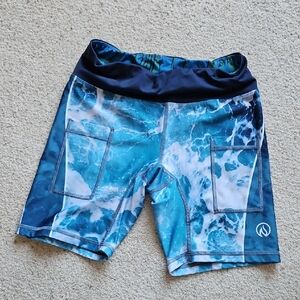 InknBurn Wave Biker Shorts